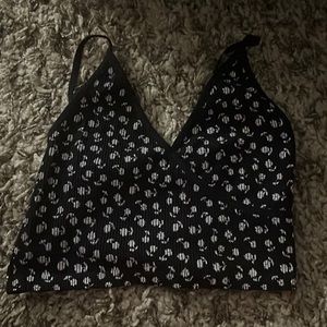 Pacsun Floral Cropped Tank